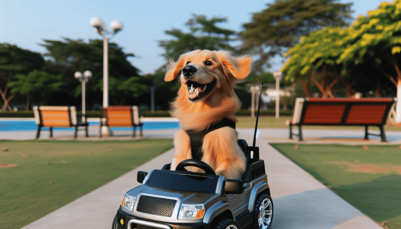 remote control cars for dogs to ride in